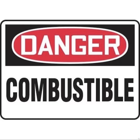 Accuform OSHA DANGER SAFETY SIGN COMBUSTIBLE MCHL141VP MCHL141VP
